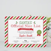 Certificaat van Sinterklaas goede lijst Kaart (Staand voorkant)