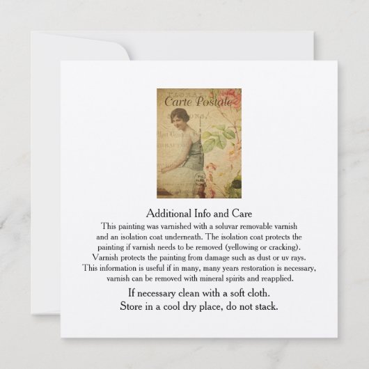 Certificaat van Sjabloon van echtheid voor artikel (Achterkant)