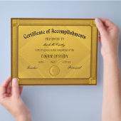 Certificaat van Sjabloon van voltooiing Flyer (Hand)