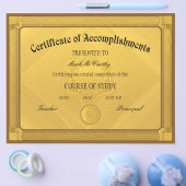 Certificaat van Sjabloon van voltooiing Flyer (Enkel)