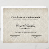 Certificaat van Sjabloon van waarmerking (Voorkant / Achterkant)