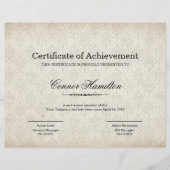 Certificaat van Sjabloon van waarmerking (Voorkant)