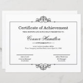 Certificaat van Sjabloon van waarmerking (Voorkant / Achterkant)