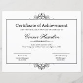 Certificaat van Sjabloon van waarmerking (Voorkant)