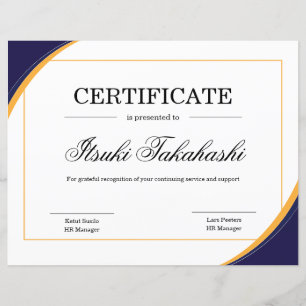 Certificaat van Sjabloon van waarmerking