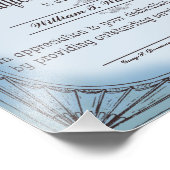 certificaat van uitmuntendheid erkenning werknemer foto afdruk (Hoek)