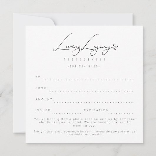 CERTIFICAAT VAN VERPLICHTING | Minimalistisch goud (Achterkant)