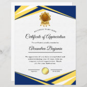 Certificaat van voltooiing (Voorkant / Achterkant)