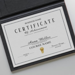 certificaat van voltooiing awards zwart-wit