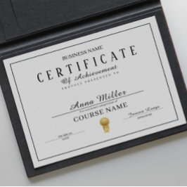 certificaat van voltooiing awards zwart-wit