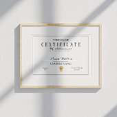 certificaat van voltooiing awards zwart-wit poster