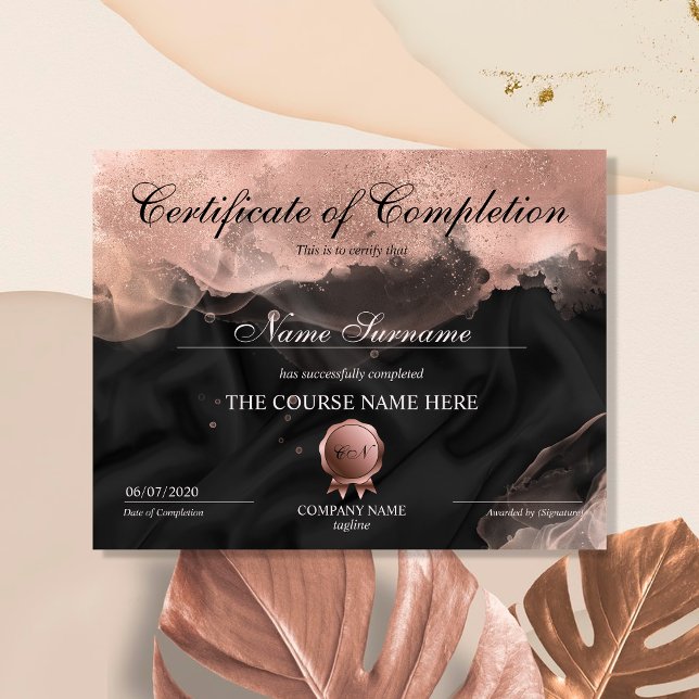 Certificaat van voltooiing bekroonde Makeup-cursus (Creator heeft geüpload)