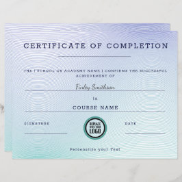 Certificaat van voltooiing Modern Moiré-effect