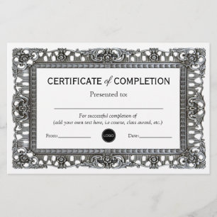 Certificaat van voltooiing Persoonlijke ondersch