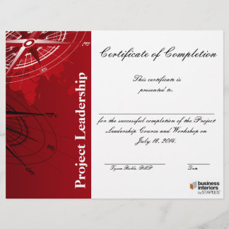 Certificaat van voltooiing van een lederworkshop