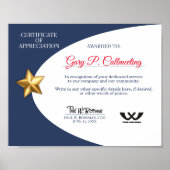 Certificaat van vrijwillige waarmerking poster (Voorkant)