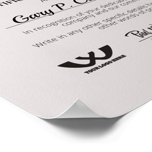 Certificaat van vrijwillige waarmerking poster (Hoek)