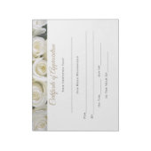 Certificaat van waardevermindering Onderweg pad Notitieblok (Linkerzijde)