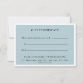 CERTIFICAAT VOOR BEDRIJFSENTITEIT| Modern grijs-bl (Achterkant)