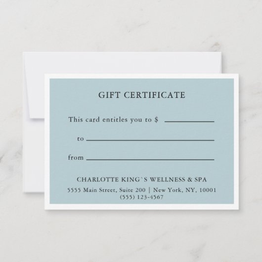 CERTIFICAAT VOOR BEDRIJFSENTITEIT| Modern grijs-bl (Achterkant)