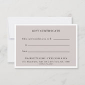 CERTIFICAAT VOOR BEDRIJFSENTITEIT| Moderne grijs (Achterkant)