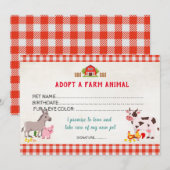 Certificaat voor de goedkeuring van landbouwhuisdi kaart (Voorkant / Achterkant)