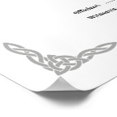 CERTIFICAAT VOOR HANDFASTING 16X20 WICCA PAGAN WIT POSTER (Hoek)