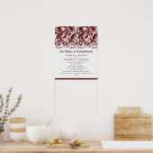 Certificaat voor huwelijksverklaring met verbindin poster (Keuken)