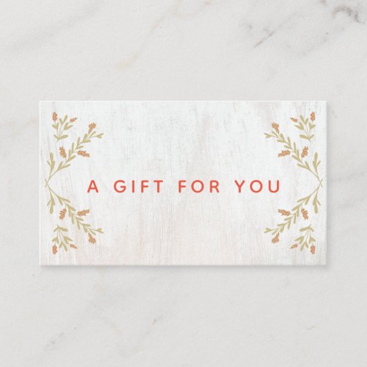 Certificaat voor kerstcadeaubonnen (Voorkant)