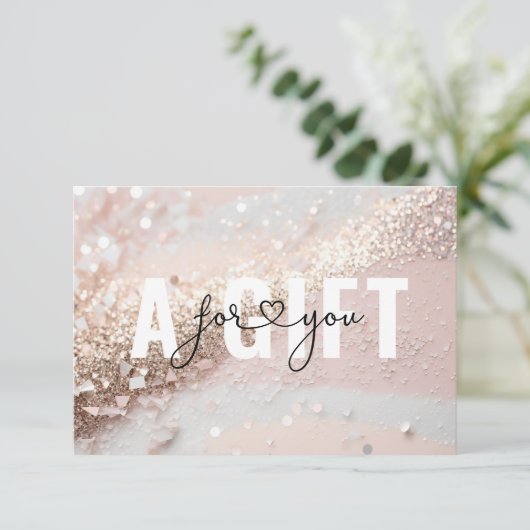 CERTIFICAAT VOOR ONDERNEMINGSUITKERING | GLITTER (Staand voorkant)