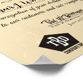 Certificaat voor oudere werknemers in de zilverjaa poster (Hoek)