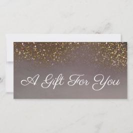 certificaat voor vloeibaar glitter-cadeau