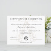 Certificaat voor voltooiing van moderne saxofone-c (Staand voorkant)