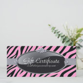 CERTIFICAAT VOOR ZEBRA PRINT-GIFT (Staand voorkant)