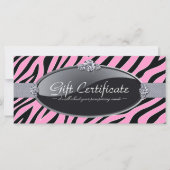 CERTIFICAAT VOOR ZEBRA PRINT-GIFT (Voorkant)