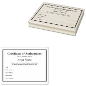 Certificaatauthenticiteit voor Sjabloon fotografie Rubberstempel (Gestempeld)