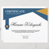 Certificate of Appreciation Template (Voorkant / Achterkant)