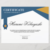 Certificate of Appreciation Template (Voorkant)