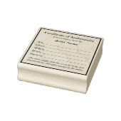 Certificate of Authenticity for Prints  Rubberstempel (Stempel)