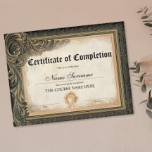 Certificate of Completion Award-cursus