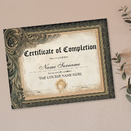  Certificate of Completion Award-cursus
