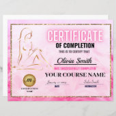 Certificate of Completion Template, Body Sculpting (Voorkant / Achterkant)