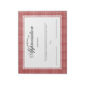 Certificaten van waardebepaling notitieblok (Linkerzijde)