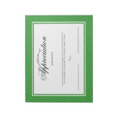 Certificaten van waardebepaling notitieblok (Linkerzijde)