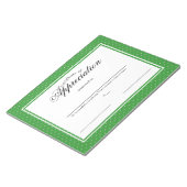 Certificaten van waardebepaling notitieblok (Schuin)