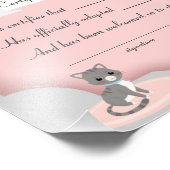 certificatiedocument van de kat - adoptiegroep foto afdruk (Hoek)