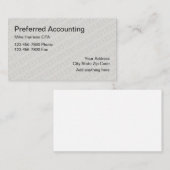 Certificering Accountant CPA Visitekaartje (Voorkant / Achterkant)