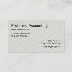 Certificering Accountant CPA Visitekaartje