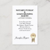 Certificering contractonderzoek visitekaartje (Voorkant)