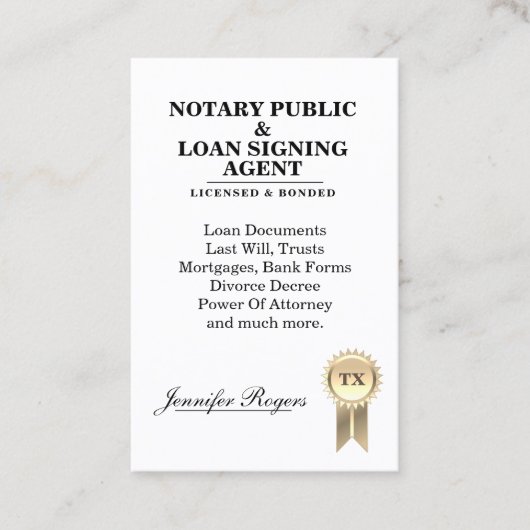 Certificering contractonderzoek visitekaartje (Voorkant)